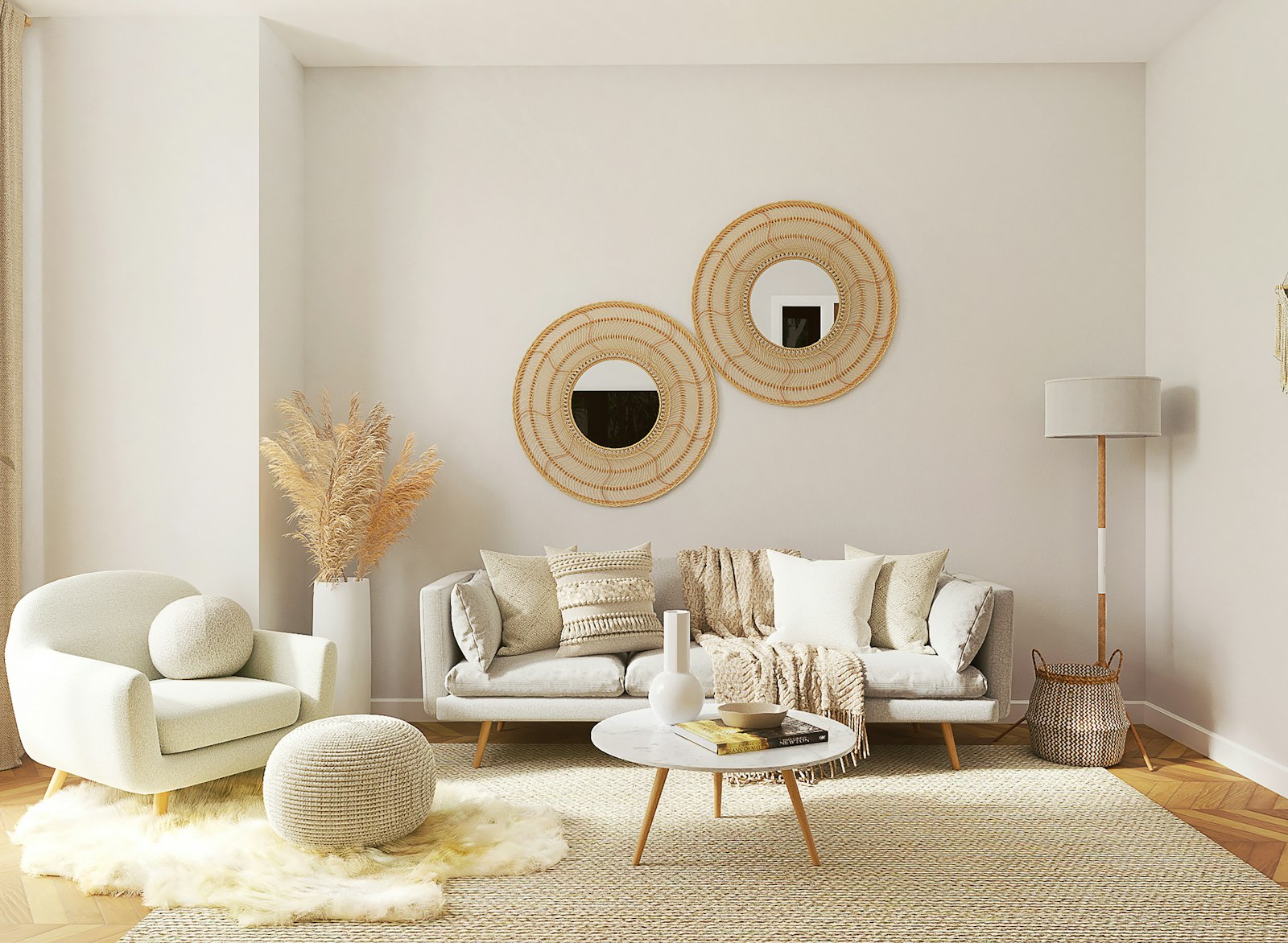 Contemporary wall panelling installation